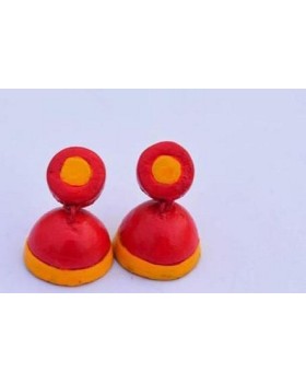 Handpainted Terracotta Jewellery – Ear rings Handpainted Terracotta Jewellery – Ear rings